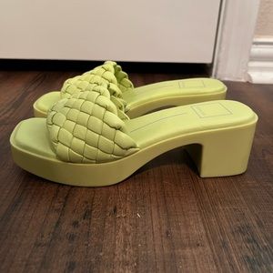 Pistachio green dolce vita slides